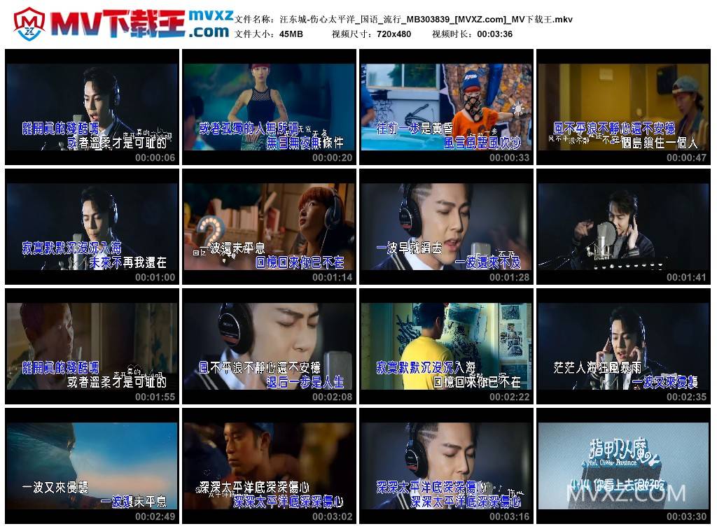 汪东城-伤心太平洋_国语_流行_MB303839